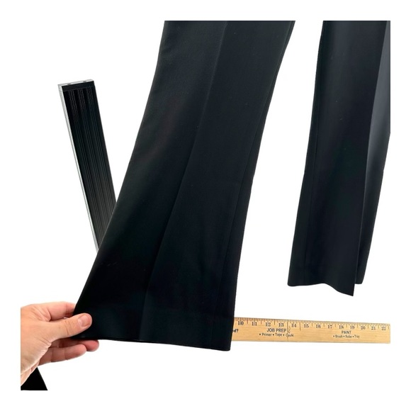 Tibi Women’s 2 Black Dress Pants Zip Office Career Trouser Flat Front - Picture 7 of 14